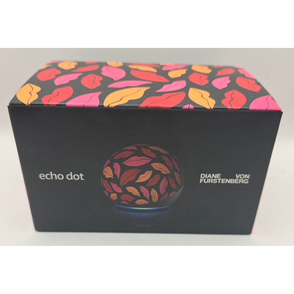 Amazon Echo Dot 4th Gen Diane Von Furstenberg Limited Edition Lips DVF Alexa NIB